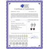 Image 2 : Genuine 1.50 ctw Garnet Earrings 14KT White Gold - REF-25A8K