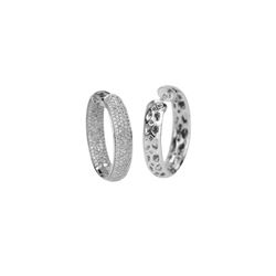Natural 1.53 CTW Diamond Earrings W=5MM 14K Gold - REF-135K9R