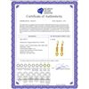 Image 2 : Genuine 11.20 ctw Citrine Earrings 14KT Yellow Gold - REF-56T2A