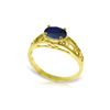 Image 1 : Genuine 1.15 ctw Sapphire Ring 14KT Yellow Gold - REF-35X9M
