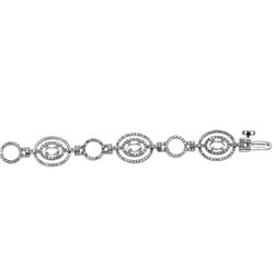 Natural 1.91 CTW Diamond & Bracelet 14K White Gold - REF-176F4M