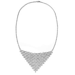 Natural 2.08 CTW Diamond Necklace 18K White Gold - REF-374W4H