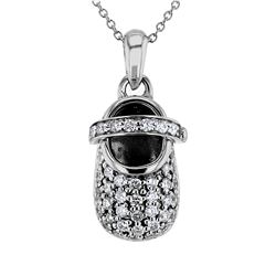 Natural 0.76 CTW Diamond Necklace 14K White Gold - REF-102N6Y