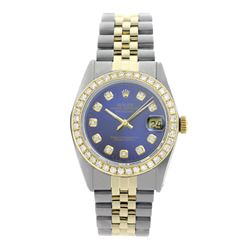 Rolex Pre-owned 36mm Mens Blue Two Tone