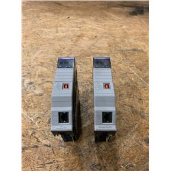 (2) - ALLEN-BRADLEY 1756-EN2T_ PN-184723 CLX HI CAP ENET/IP MODULE -TP