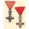 Image 1 : Medal - AUSTRIA - MONARCHY - SILVER CROSS OF MERIT WITH CROWN