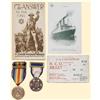 Image 1 : Medal USA NAMED US WWI VICTORY MEDAL GROUP FOR JEWISH SAILOR ON SS LEVIATHAN