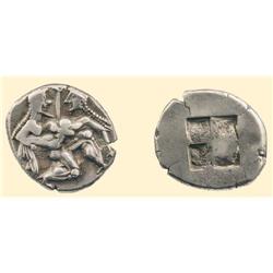 GREEK COINS - THRACE - Thasos - AR Stater Satyr