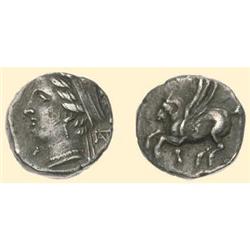 GREEK COINS - CORINTHIA - Corinth - AR Drachm