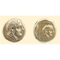 GREEK COINS - LESBOS - MytileneEARLY ELECTRUM - EL Hekte