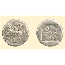 GREEK COINS - IONIA - Erythrai - AR Drachm Nude man