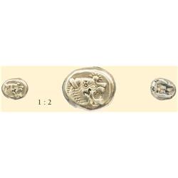 GREEK COINS - KINGS OF LYDIA - EL Trite Lion Head