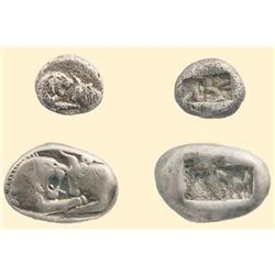 GREEK COINS - KINGS OF LYDIA - Kroisos 1/2 AR Stater
