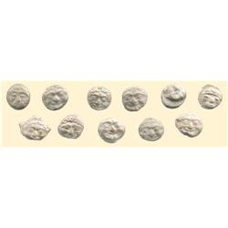 LOTS OF GREEK COINS - 11 PARION AR DRACHMS