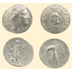 2 AR GREEK COINS - PERGE - ANTIGONOS TETRADRACHMS
