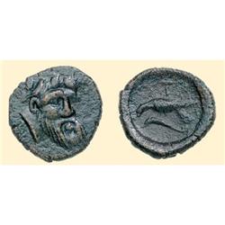 GREEK  COINS - BLACK SEA - ISTROS - AE 12