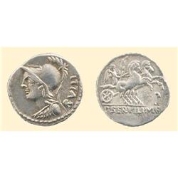 ROMAN COINS - REPUBLIC - AR DENARIUS RULLUS