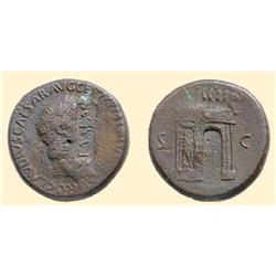ROMAN COINS - Nero - AE Sestertius ARCH
