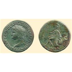 ROMAN COINS - Nero - AE Sestertius ARCH