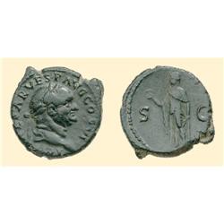 ROMAN COINS - Vespasian - AE As SPES