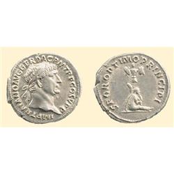 ROMAN COINS - Trajan - AR Denarius TROPHY