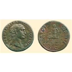 ROMAN COINS - Trajan - AE Sestertius PAX