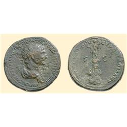 ROMAN COINS - Trajan - AE Dupondius COLUMN