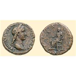 ROMAN COINS - Sabina - AE As VESTA