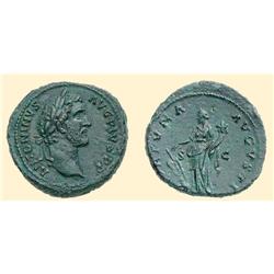 ROMAN COINS - Antoninus Pius - AE As FORTUNA