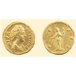 ROMAN COINS - Faustina Senior - GOLD AUREUS JUNO