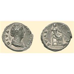 ROMAN COINS - Faustina Senior - AR Denarius JUNO