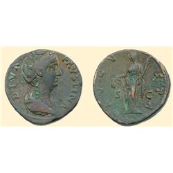 ROMAN COINS - Faustina Senior - AE Sestertius
