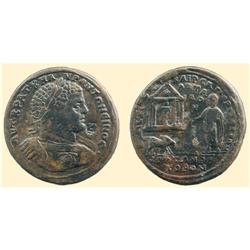 ROMAN COINS - Caracalla - AE MEDALLION PERGAMON TEMPLE