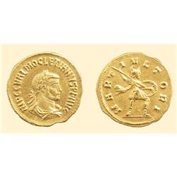 ROMAN COINS - Diocletian - GOLD AUREUS MARS ULTOR