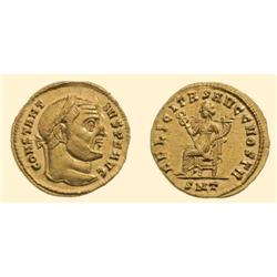 ROMAN COINS - Constantius I - GOLD AUREUS TICINUM