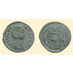 ROMAN COINS - Aelia Flaccilla, wife of Theodosius I AE