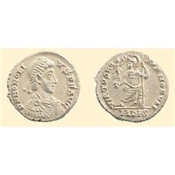 ROMAN COINS - Honorius - AR SILIQUA MILAN