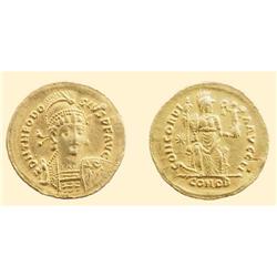 ROMAN COINS - Theodosius II - GOLD SOLIDUS