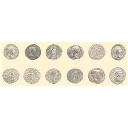 LOTS OF ROMAN COINS - 12 AR DENARII