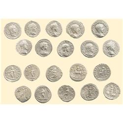 LOTS OF ROMAN COINS - 10 AR DENARII