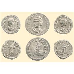 LOTS OF ROMAN COINS - 3 AR EMPRESSES COINS
