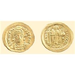 BYZANTINE COINS - Justin I - GOLD SOLIDUS
