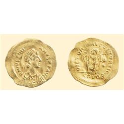 BYZANTINE COINS - Justinian I - GOLD TREMISSIS