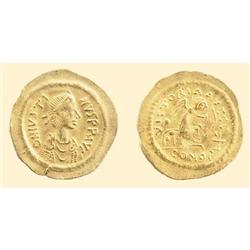 BYZANTINE COINS - Justin II - GOLD SEMISSIS