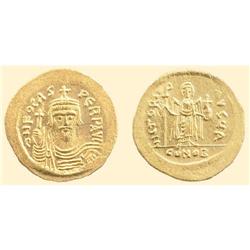 BYZANTINE COINS - Phocas - GOLD SOLIDUS