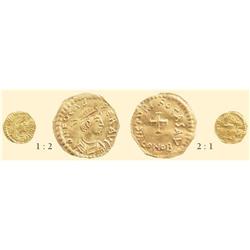 BYZANTINE COINS - Phocas - GOLD 1/2 TREMISSIS RARE