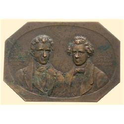 AUSTRIA Octagonal bronze plaque (no date, about 1910) (