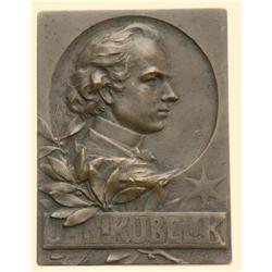 AUSTRIA Bronze plaque (no date, about 1900-1914) (70 x 