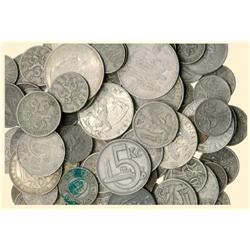 CZECHOSLOVAKIA Lot of 85 pieces, various coins in diffe