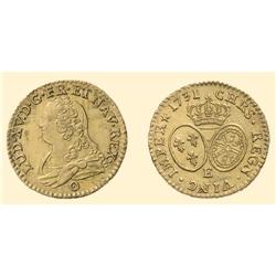 FRANCE COINS Louis d`or aux lunettes 1731 (8.15 g), Tours. Bu